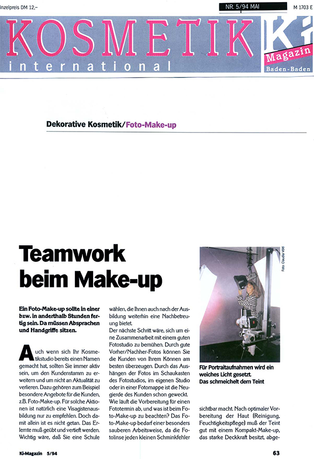 Teamwork beim Fotograf mit Make-up -s1